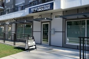 A photo of the front entrance to North Island Urology's clinic
